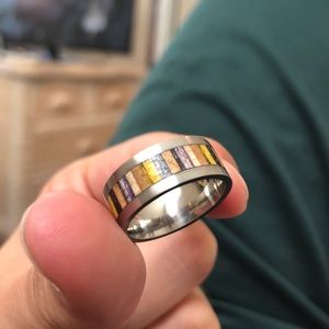 Custom Skateboard Men’s Ring